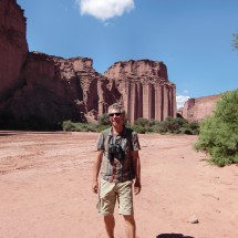 Alfred in the canyon Talampaya